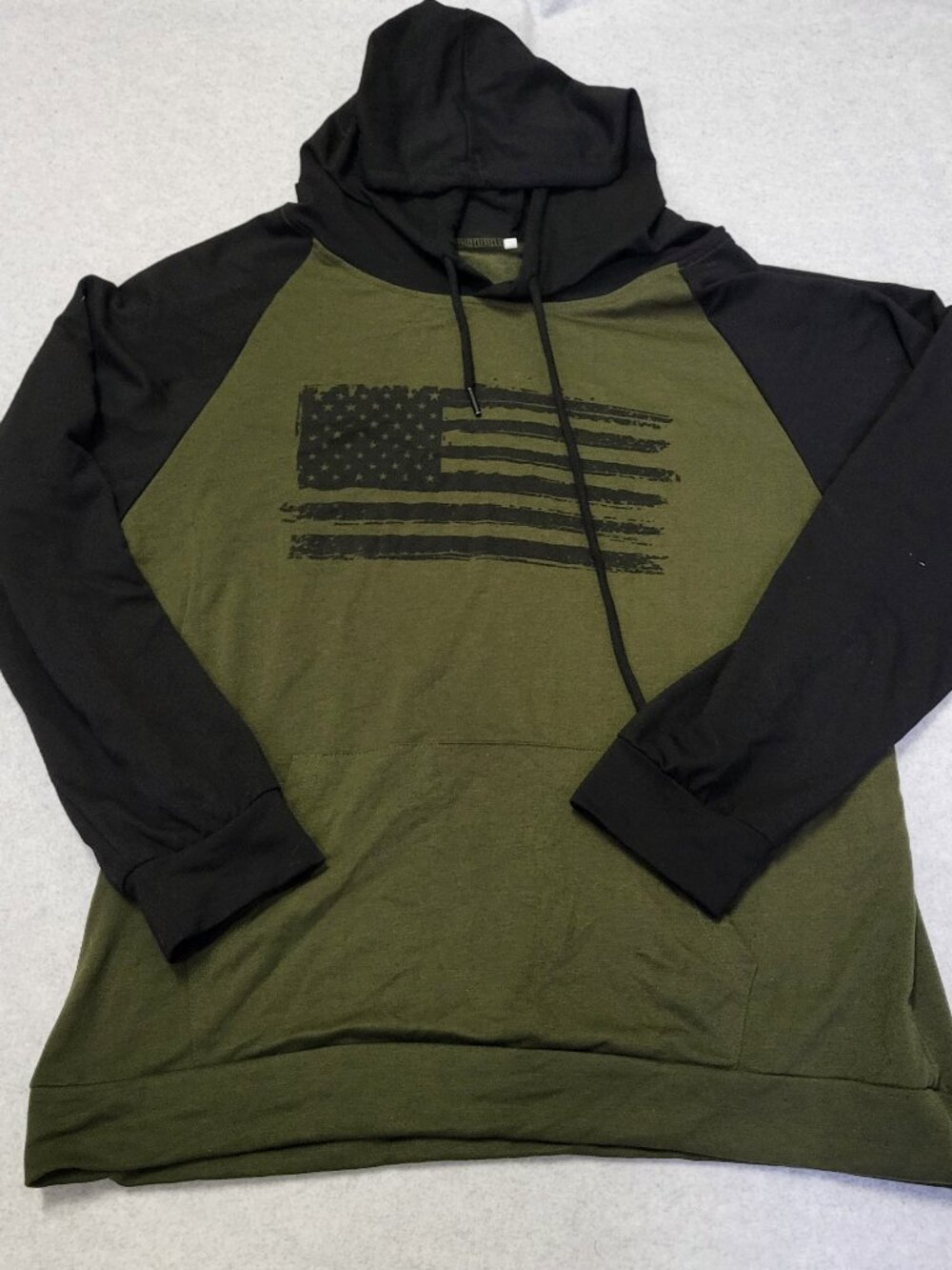 Men's Sweatshirt USA Flag Patriotic Hoodie Long Sleeve XL